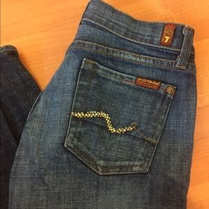 7 For All Mankind Bootcut Jeans Cut 704853 Sz 25